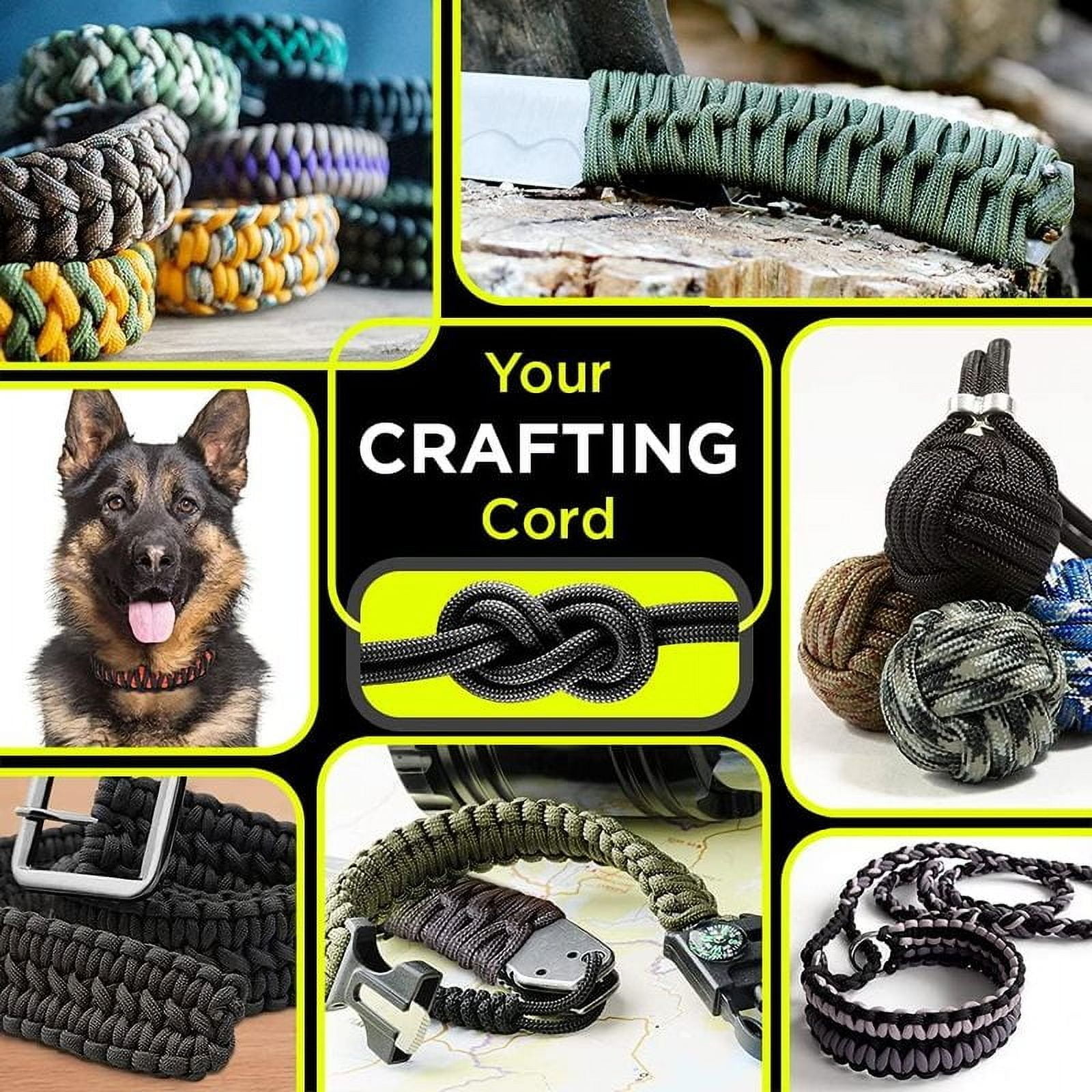 9-Core 650lb Paracord 15/31m Dia 4mm Military Tactical Survival Parachute Rope For DIY Making Lanyard Bracelet Dog Collar Tent