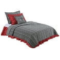 thumbnail image 2 of Cotton Tale  Pirate's Cove Black and White Stripe Reversible Twin Quilt, 2 of 5