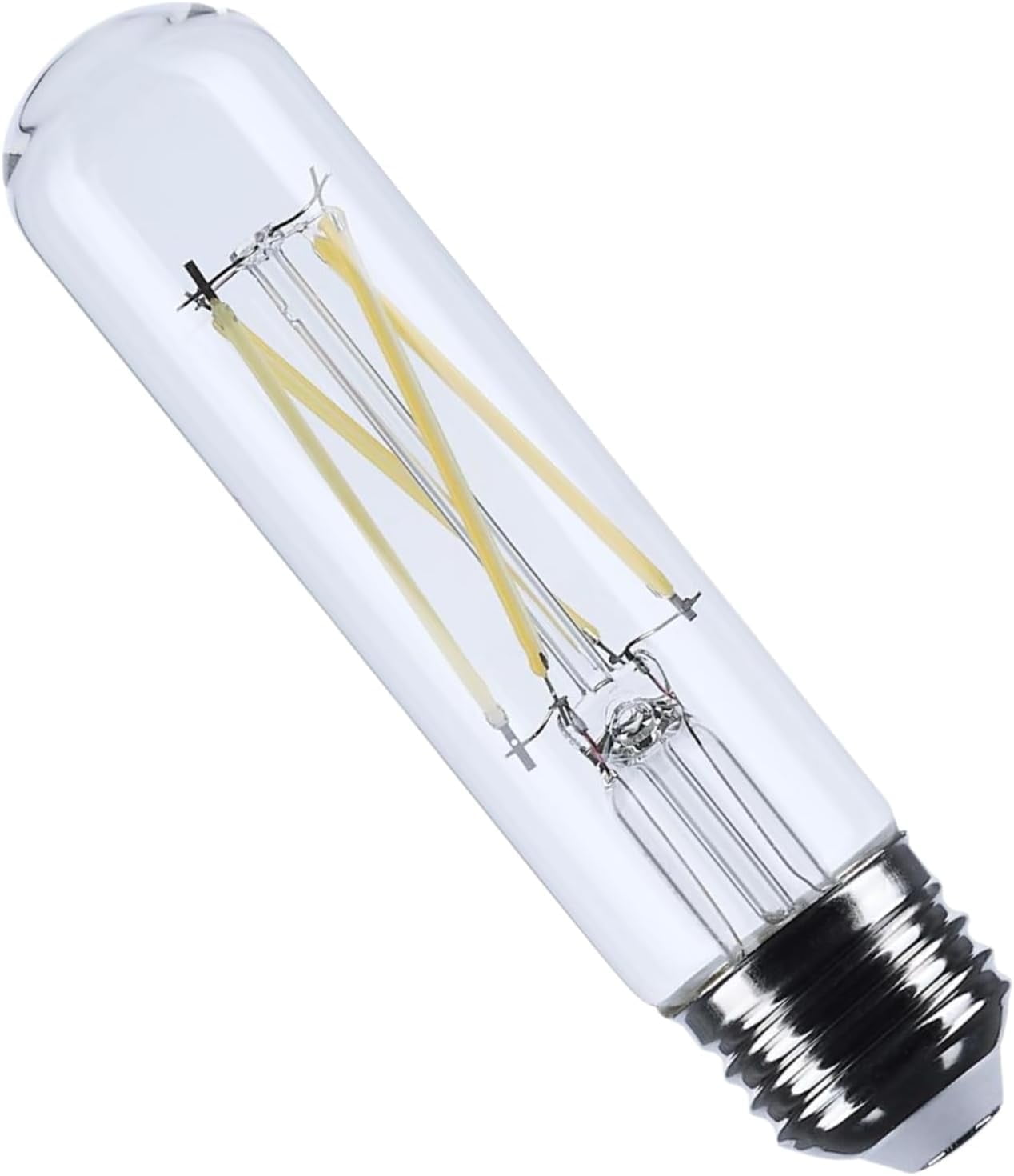 Satco S12526 LED T10 Light Bulbs 8W 120V 4000K E26 Medium Base Dimmable (6 Pack)