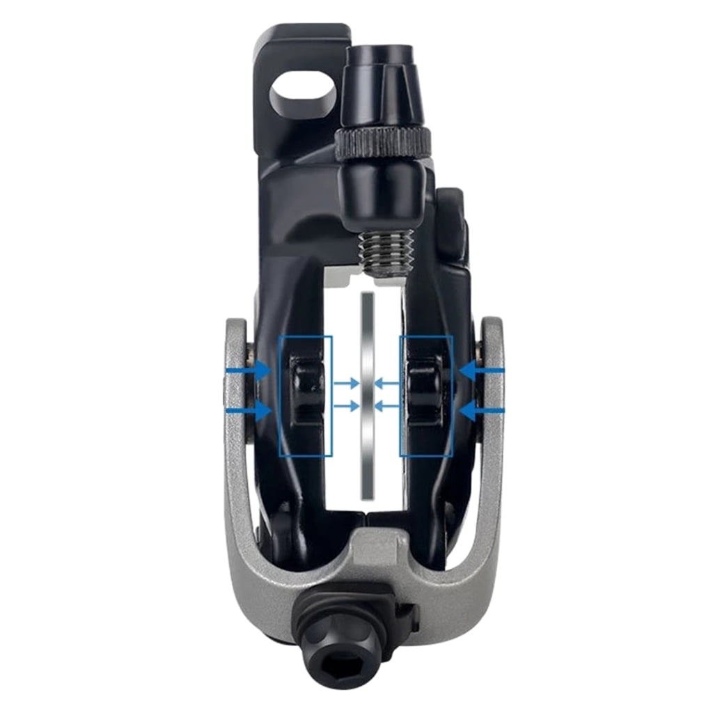 AOOOWER Bicycles Mechanical Disc Brake Heat Dissipation Aluminum Alloy Double Piston Caliper Electric Bicycles Bilateral Brakes