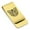 Gold, variant on Stainless Steel Geometric Polygon Cheetah Animal Classic Slim Money Clip Credit Card Holder