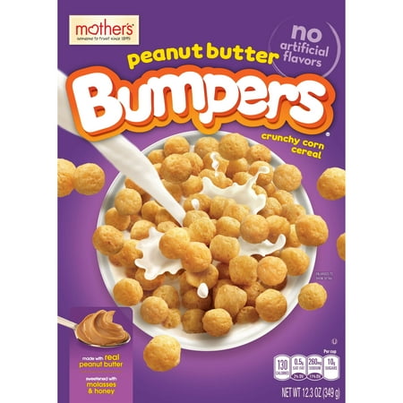 Mother's Bumpers Peanut Butter Crunchy Corn Cereal 12.3 Ounce (Moms Best Brand Cereal)