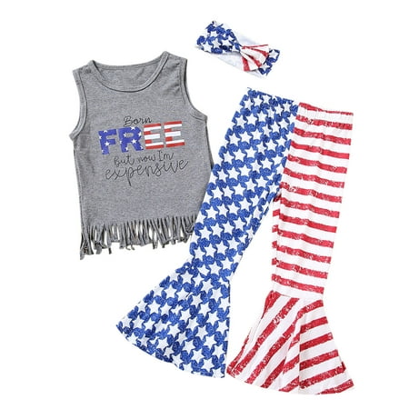 

KI-8jcuD Clothes For Teen Girls 14-16 Baby Girl Clothes For The Independence Day Printed Pants 3Pcs Clothes Set Winter Clothes Teen Tween Fall Clothes For Girls Girls Outfit Jumper Outfits