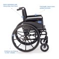 thumbnail image 2 of Invacare - 9SL_PTO_34749 9000 SL Silla de ruedas ligera y duradera, brazos completos, asiento de 45 cm de ancho, color negro mate, 9SL_34749, 2 of 5