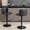 Dark Gray, variant on Leather Bar Stools Set of 2, Swivel Barstools bar Height Adjustable Counter Stool with Button Tufted Wingback and Chrome Metal , Bar Chairs for Kitchen Dining Room Pub, Black.