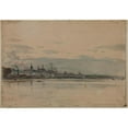 thumbnail image 2 of Aleksander Gierymski 14x11 Black Ornate Wood Framed Double Matted Museum Art Print Titled: The Vistula Near Warsaw (1880-1883), 2 of 5