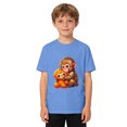thumbnail image 2 of Boys Monkey Graphic Print Short Sleeve Punch T Shirt Casual Crew Neck Tee for Kids Comfortable Youth Basic Top, 2 of 4
