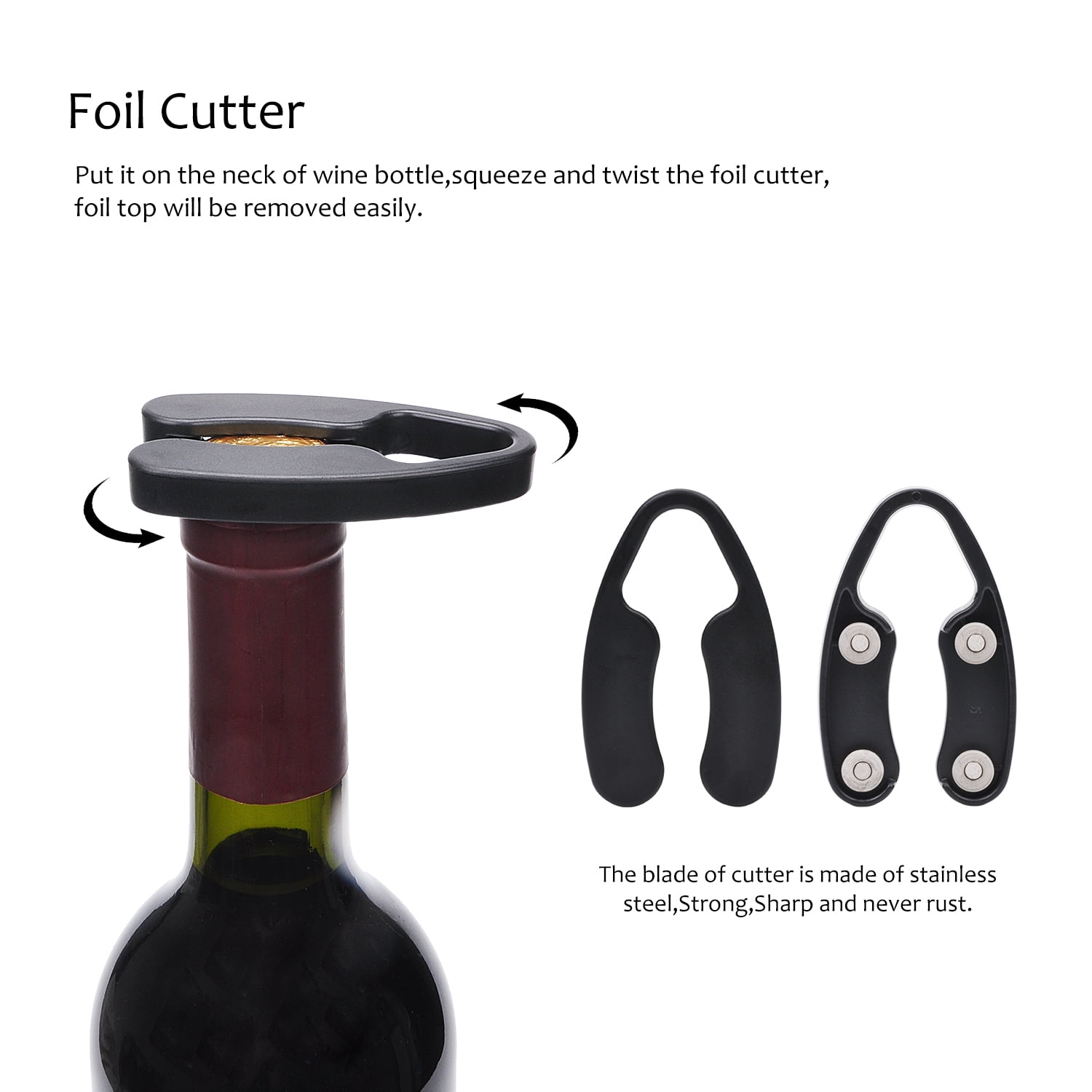 Restaurant Food-grade Air Pump Wine Bottle Opener Quick Opening Bottle Without Damaging The Cork Wine Opener Widely Used For Family Small And Portable Wine Opener Easy To Use Party