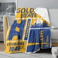 thumbnail image 3 of Golden State Classic Sport Basketball Blanket Gifts for Boys Girls Women Men Basketball Lovers,Soft Flannel Blankets Blankets Plush Bed Blanket Living Room Sofa Warm Throw Blanket 50x60 Inches, 3 of 6
