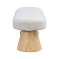 thumbnail image 4 of Christopher Knight Home Scandinavian 49" Entryway Bench, Boucle Upholstered Ottoman, Beige, 4 of 7