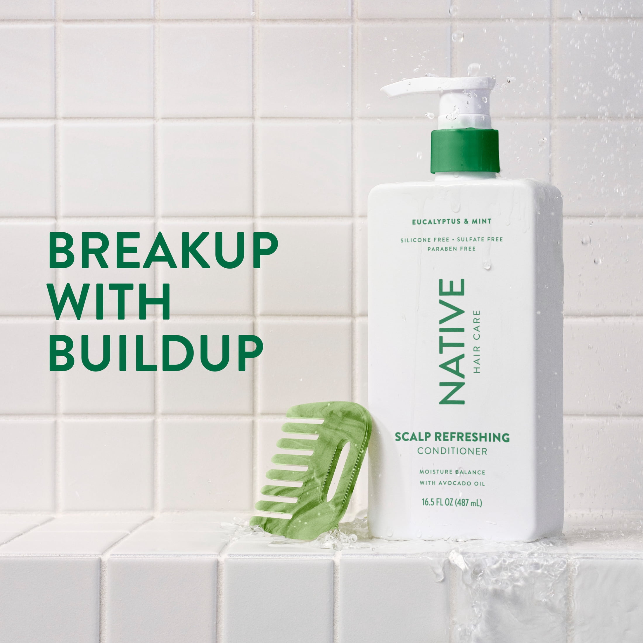 Native Scalp Refreshing Conditioner Eucalyptus & Mint with Avocado Oil, Sulfate Free 16.5 fl oz