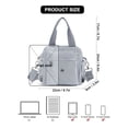 thumbnail image 3 of Deago Women Nylon Tote Purse Waterproof Multi-function Crossbody Shoulder Handbags Light Travel Messenger Bag (Gray), 3 of 10