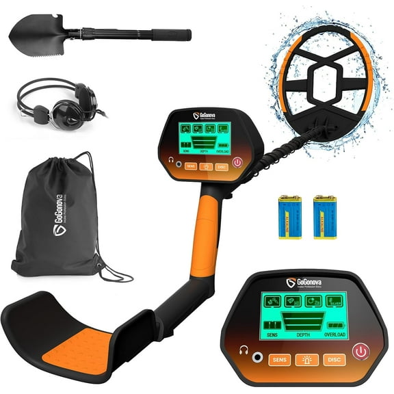 Metal Detector for Adults & Kids Kids Metal Detector, Waterproof Metal Detectors with High Accuracy Lightweight 8" Search Coil, All Metal & Disc Modes for Junior & Youth Gold Detector