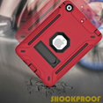 thumbnail image 5 of Dteck iPad Mini 4/5 Case (no built-in screen protector), iPad Mini 4 Case, iPad Mini 5 Case, Three Layer Heavy Duty Shockproof Protective Case with Kickstand For iPad mini 4 5, Red/Black, 5 of 5