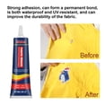 thumbnail image 2 of Fabric Glue Permanent, Fabric Glue for Patch, Clear Fabric Glue for Clothing Permanent Washable, Leather Glue for All Fabrics, Cotton, Denim, Flannel, Polyester, 2 of 11
