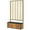 Teak, variant on Beyamis Raised Garden Bed Spring, Wooden Planter Box with Trellis and Removable Pots for Backyard, Patio, Balcony, Gray, 29" x 11" x 52"