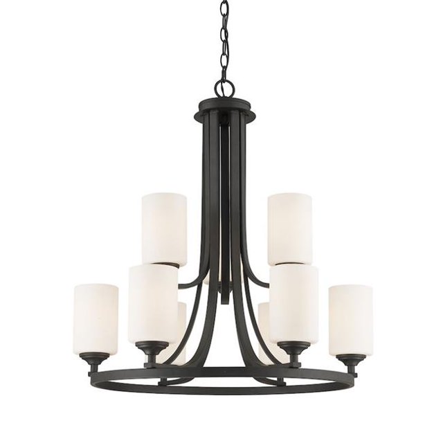 Lustre en Bronze Bordeaux de 26,25 x 28,375 Po