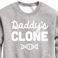 thumbnail image 3 of Instant Message - Daddy's Clone - Toddler & Youth Crewneck Fleece Sweatshirt, 3 of 6