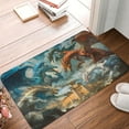 thumbnail image 4 of Pofeuu Red Blue Dragon Battle Epic Print Flannel Doormats Rug16"x24"Rug Washable Doormats Indoor Outdoor Rugs for Layered Front Door Mats, Porch, Kitchen, Entryway, 4 of 7