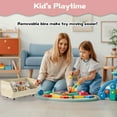 thumbnail image 3 of Bel Ark 4-Tier Kids Bookshelf and Toy Storage, Book Shelf for Kids Rooms, Wooden bookcase for Toddler Children  - Idea Gifts for Boys and Girls (Oak), 3 of 10