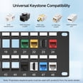 thumbnail image 3 of Cable Matters Rackmount or Wall Mount 2U 48 Port Keystone Patch Panel with Cable Management and Support Bar, 3 of 5