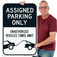 thumbnail image 2 of Assigned Parking Only Sign, 24x36 Corrugated Plastic, 2 of 7
