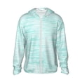thumbnail image 2 of Lsque Blue Bright UPF 50+ Lightweight Sun Protection Men's Women's Long Sleeve Shirt, Hoodie Performance -Large, 2 of 9