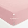 thumbnail image 4 of Unique Bargains Brushed Microfiber Fitted Sheet Bed Cover Pink Full, 4 of 5