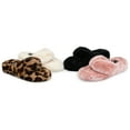 thumbnail image 6 of Brinley Co. Women's Soft Faux Fur Slip On Slippers, 6 of 7