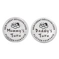 thumbnail image 1 of Moneda de decisión de los padres del bebé Moneda de decisión de mamá y papá Moneda conmemorativa Regalo de cumpleaños de Navidad, 1 of 6
