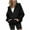 Black, variant on Womens Casual Long Sleeve Solid Hooded Zip Up Sweatshirt Jacket,Trench Coat Women,Jackets for Women Trendy,White,M
