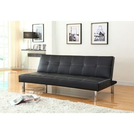 Nh Designs Faux Leather Futon Sofa