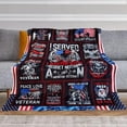 thumbnail image 2 of Veterans Gifts, Veteran Fathers Gifts, Veteran Gifts for Men, Gifts for Veterans, Vietnam Veteran Gifts, Navy/Army/Air Force Veteran Gifts, Proud Patriotic Hard Head Veterans Throw Blanket 60”x50”, 2 of 6