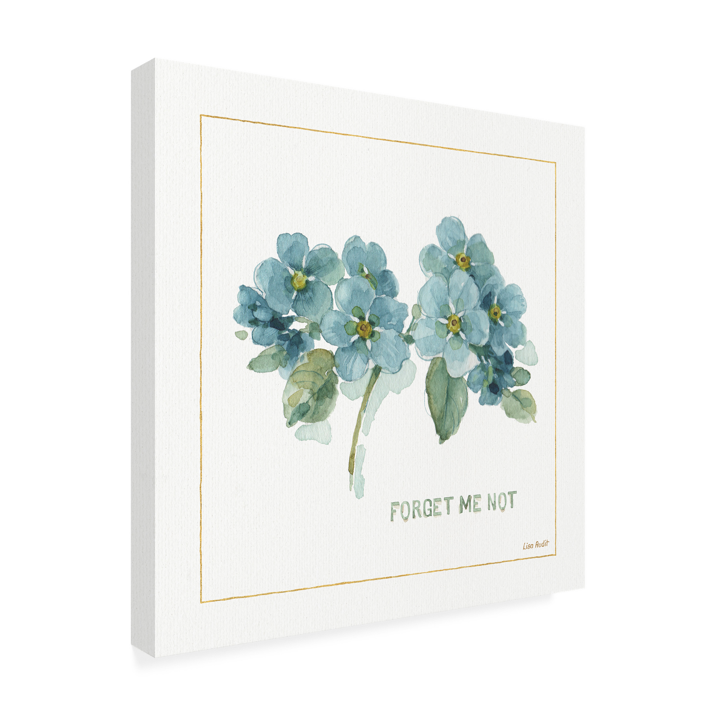 Trademark Fine Art "My Greenhouse Forget Me Not" Canvas Art by Lisa Audit