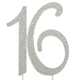 thumbnail image 2 of Decoración de tarta Verkelly Silver Elegant 16 para fiesta de cumpleaños, 2 of 5