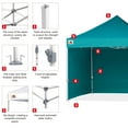 thumbnail image 5 of ABCCANOPY 10 ft x 10 ft Metal Pop-Up Commercial Canopy Tent with walls, Turquoise, 5 of 8