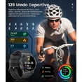 thumbnail image 5 of Smartwatch Hombre Militar con Llamadas Bluetooth, IP68 Impermeable Smartwatch con 129+ Modos Deportivos/SpO2/Pulsómetro/Monitor de Sueño,Reproducir Música,Reloj Inteligente Hombre iOS Android, 5 of 5