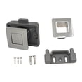 thumbnail image 1 of Lipstore Push Button Latch Lock Accessory Furniture Hardware for Cabinet Home RV Bright Chrome, 1 of 8