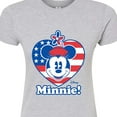 thumbnail image 3 of Disney - Minnie Flag Heart - Juniors Fitted Graphic T-Shirt, 3 of 5