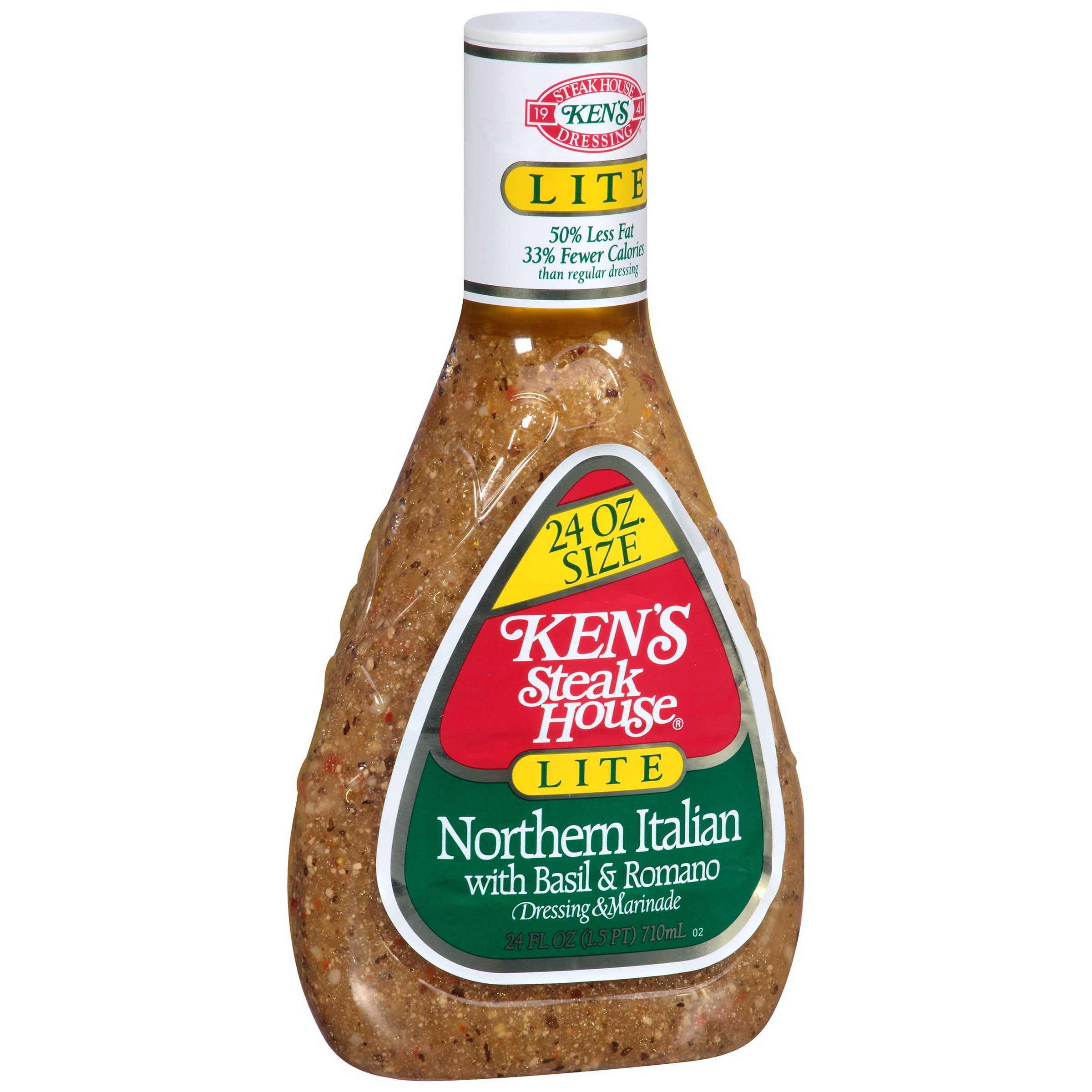 Ken's Steak House Lite Northern Italian with Basil & Romano Dressing