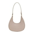 thumbnail image 5 of fenteer Women Underarm Bag Casual Fashion Medium Size with Zipper Purse Shoulder Bag Khaki, 5 of 8
