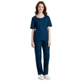 thumbnail image 2 of Adar Universal Scrubs For Women - V-Neck Scrub Top - 628 - Navy - M, 2 of 5