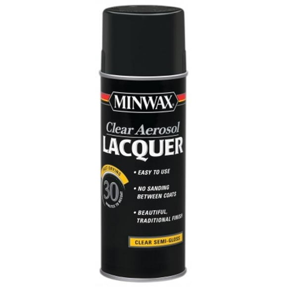 Minwax 15205 12.25 Oz Clear Semi-Gloss Brushing Lacquer Spray