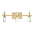 thumbnail image 4 of Aspen Creative 62303, 3-Light Bathroom Vanity, 22" Wide, Transitional Design, Warm Brass, 4 of 8