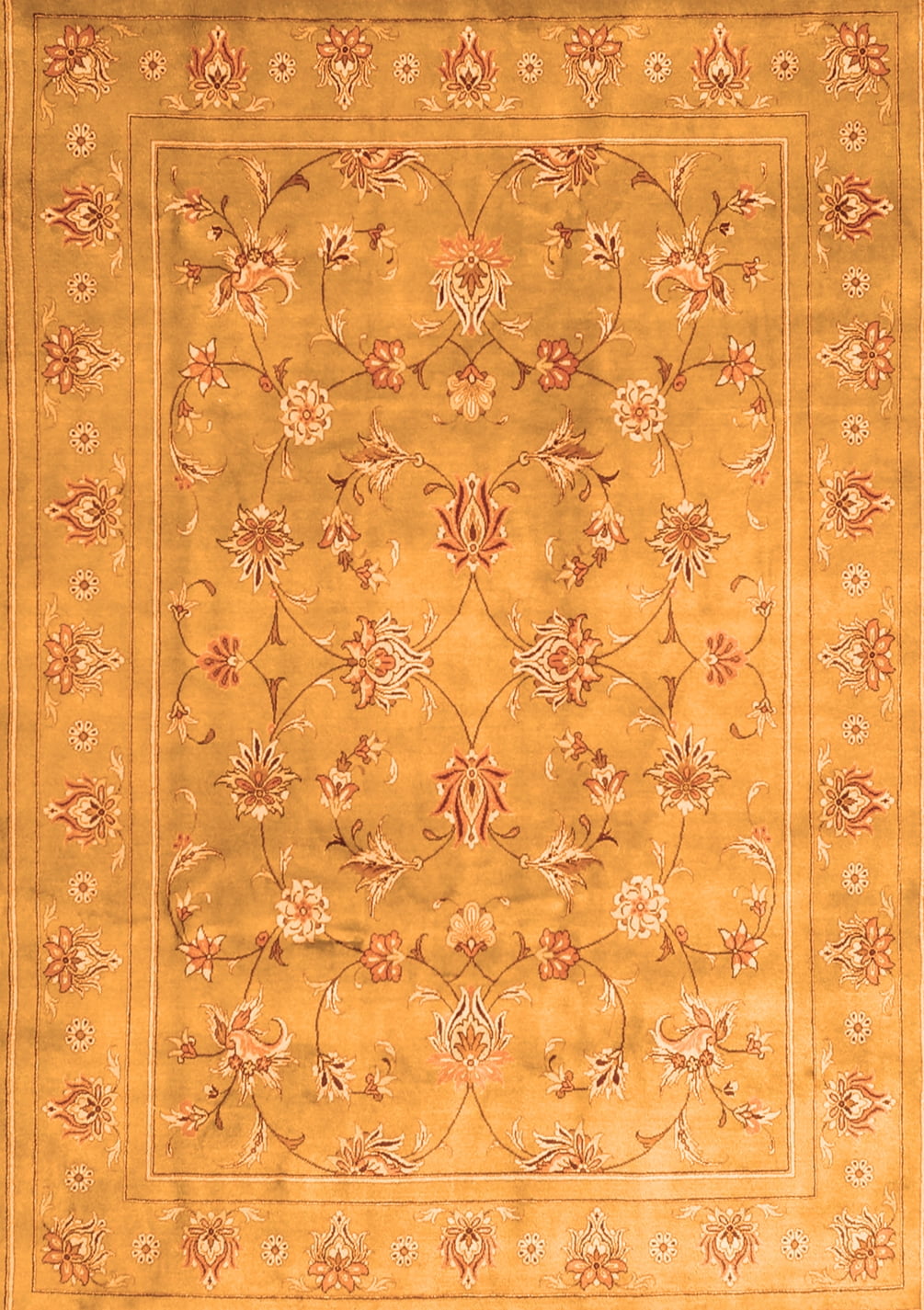 Ahgly Company Indoor Rectangle Persian Orange Traditional Area Rugs, 2 ...