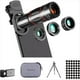 thumbnail image 1 of Kit de Lentes para Cámara de Teléfono, Versión Mejorada, Telefoto 28X, Gran Angular 0,6X, Macro 20X, Ojo de 198°, Compatible con la Mayoría de Teléfonos Inteligentes., 1 of 6