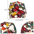 thumbnail image 2 of Salouo Retro Floral Butterfly Print Unisex Beanie Hat,Knitted Baggy Skull Cap Winter Warm Hats Beanie Sleep Hats Cancer Headwear Caps for Women & Men 1 Pieces, 2 of 7
