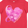 thumbnail image 4 of Inktastic Breast Cancer Awareness Pink Ribbon Around Heart Boys or Girls Toddler T-Shirt, 4 of 5