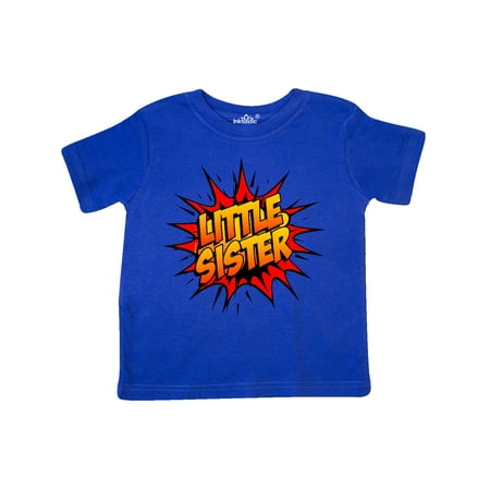 

Inktastic Little Sister Super Hero Gift Toddler Toddler Girl T-Shirt