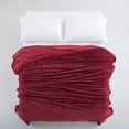 thumbnail image 5 of IR Imperial Rooms Soft Fleece Blanket, Lightweight Bed Blanket All Age Queen Burgundy, 5 of 8
